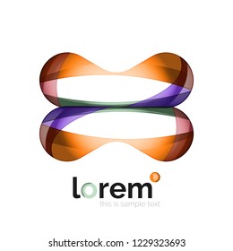 Abstract geometric vector business icon