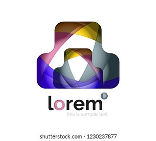 Abstract geometric vector business icon