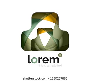 Abstract geometric vector business icon