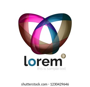 Abstract geometric vector business icon