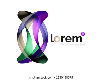 Abstract geometric vector business icon