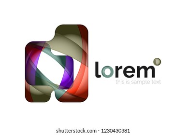 Abstract geometric vector business icon