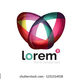 Abstract geometric vector business icon