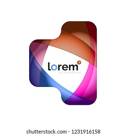 Abstract geometric vector business icon