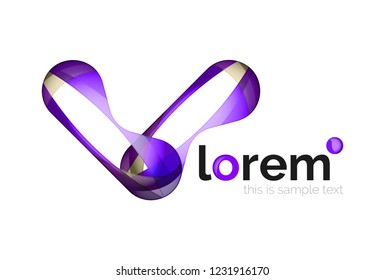 Abstract geometric vector business icon