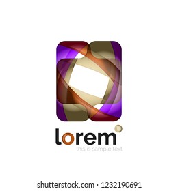 Abstract geometric vector business icon