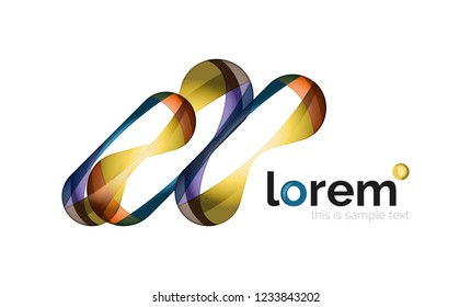 Abstract geometric vector business icon