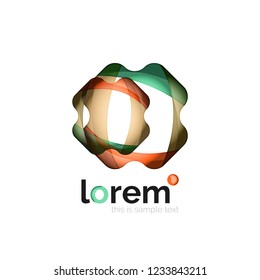 Icono de negocio de vector geométrico abstracto