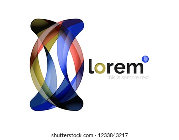 Abstract geometric vector business icon