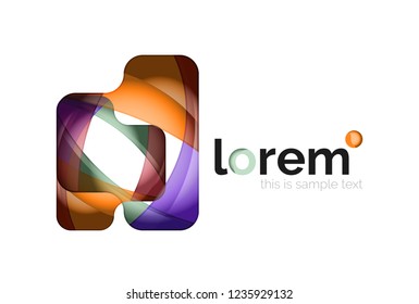 Abstract geometric vector business icon