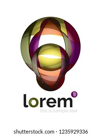 Abstract geometric vector business icon