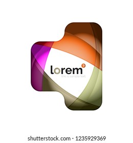 Abstract geometric vector business icon
