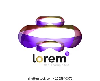 Abstract geometric vector business icon