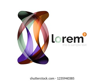 Abstract geometric vector business icon