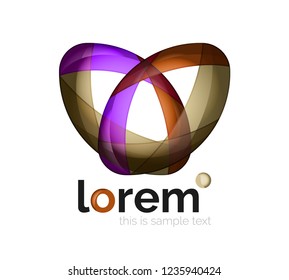 Abstract geometric vector business icon