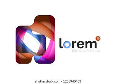 Abstract geometric vector business icon