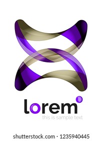 Abstract geometric vector business icon