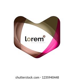 Abstract geometric vector business icon