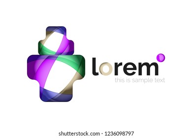Abstract geometric vector business icon