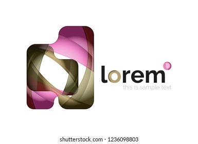Abstract geometric vector business icon