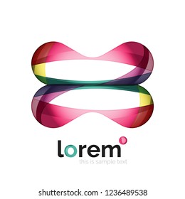 Abstract geometric vector business icon