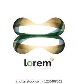 Abstract geometric vector business icon