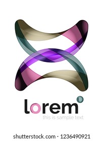 Abstract geometric vector business icon