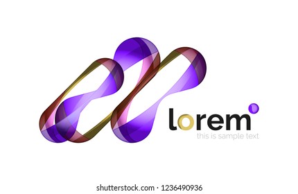 Icono de negocio de vector geométrico abstracto