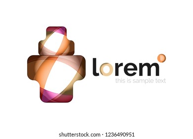 Abstract geometric vector business icon