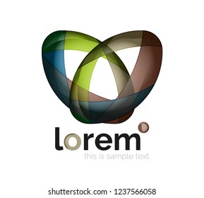 Abstract geometric vector business icon