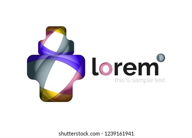 Abstract geometric vector business icon