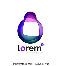 Abstract geometric vector business icon