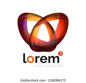 Icono de negocio de vector geométrico abstracto