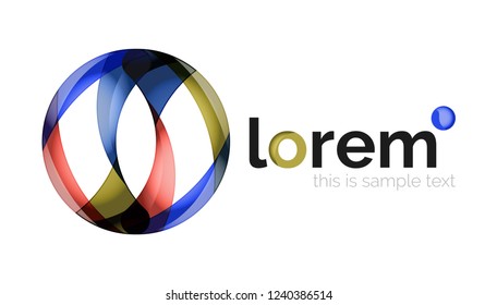 Abstract geometric vector business icon