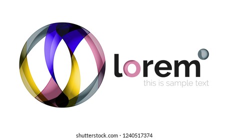 Abstract geometric vector business icon