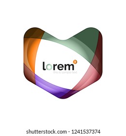 Abstract geometric vector business icon