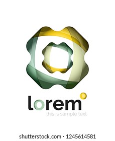 Abstract geometric vector business icon