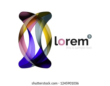 Abstract geometric vector business icon