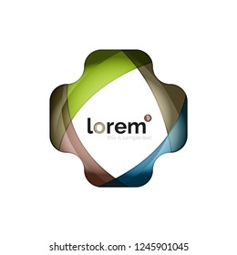 Abstract geometric vector business icon