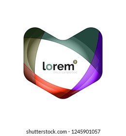 Abstract geometric vector business icon