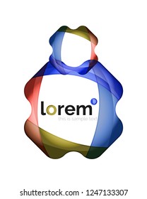 Abstract geometric vector business icon