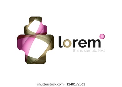 Abstract geometric vector business icon