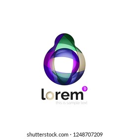 Abstract geometric vector business icon