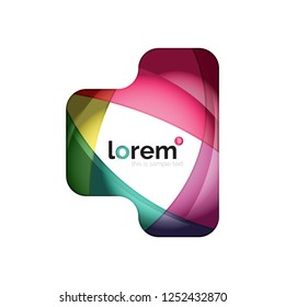 Abstract geometric vector business icon