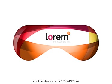 Abstract geometric vector business icon