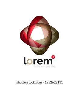 Abstract geometric vector business icon