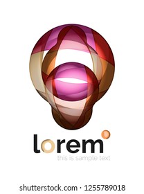 Abstract geometric vector business icon