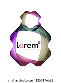 Abstract geometric vector business icon