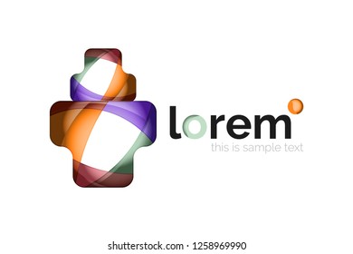 Icono de negocio de vector geométrico abstracto