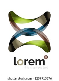 Abstract geometric vector business icon